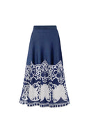 Set costum de baie cu imprimeu etnic