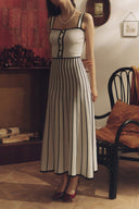 Abito midi Pag Knit con spalline