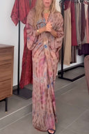 Abito stampato stile kimono