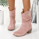 Vintage Western Cowboy Tassel Ankle Boots
