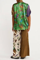 Pantaloni larghi a gamba larga con stampa folk speciale - Set