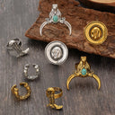 Bague combinée western pour femme