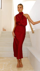 Vestito lungo Esther - Vino