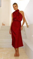 Vestito lungo Esther - Vino