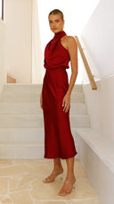 Vestito lungo Esther - Vino