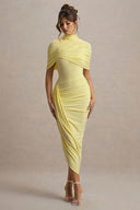 Midikleid mit Cape-Taille