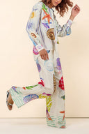 Ensemble pantalon imprimé thème océan