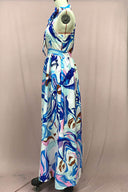 Abito in chiffon floreale stile francese
