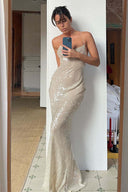 Vestido Halter “Sereia Dourada”