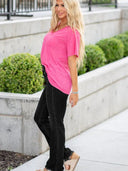Vintage Skinny Denim mit rohem Saum