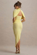 Midikleid mit Cape-Taille