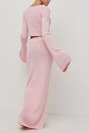 Ensemble tricoté rose French Y2K Girl