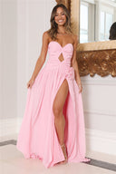 Midtøsten Off-Shoulder Rynket Maxikjole