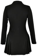 Vestito Mini Blazer Doppiopetto Profondo a V Stile INS