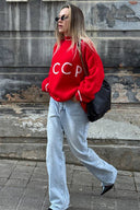 كنزة كلاسيكية بطبعة CCCP