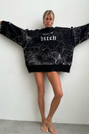 Oversize Streetwear Pullover mit Used-Look