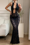 Romance Sheer Lace Maxi Dress