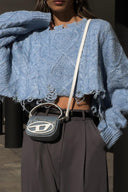 Used Mohair Crop-Pullover