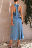 Robe Maxi Sian - Bleu Gris