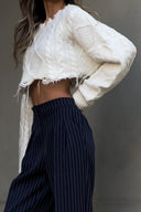 Used Mohair Crop-Pullover