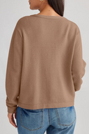 Giacca Casual Quotidiana a Collo O con Tasche, Bottoni e Colore Solido (3 Colori)