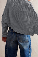 Casual Hverdags Cardigan i Ensfarvet Vævet Stof med Krave (4 Farver)