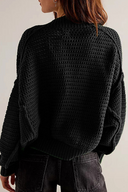 Casual Hverdags Cardigan i Ensfarvet Vævet Stof med Krave (4 Farver)