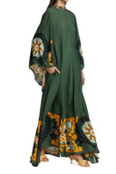 Rochie maxi imprimată Magnifico - Verde