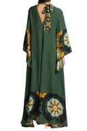 Rochie maxi imprimată Magnifico - Verde