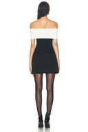 Φόρεμα Chanel Style One Shoulder κοντό με έναν ώμο