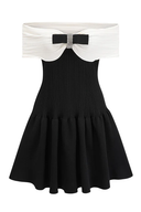 Φόρεμα Chanel Style One Shoulder κοντό με έναν ώμο