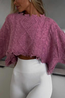 Used Mohair Crop-Pullover