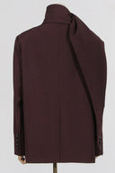 Giacca blazer con nastro e scialle ampio