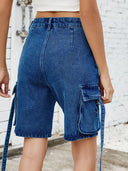 Trendy Sommer Vaskede Cargo Shorts