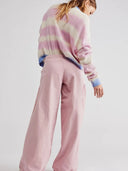 Jeans con orlo drappeggiato regolabile