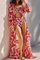 Bikiny s halterem a potiskem