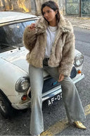 Giacca elegante in ecopelle