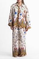 Ensemble de pantalons amples oversize à imprimé ethnique en vedette