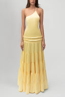 Athena Rückenfreies Maxikleid mit Falten