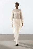 Chiffon Lätt Flytande Cape-topp