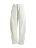Pantalon en jean ample tendance à coupe arrondie