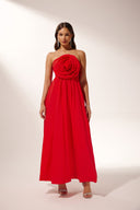 Vestido Maxi Sem Alças Frederica Flower