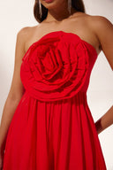Vestido Maxi Sem Alças Frederica Flower