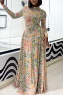 Vestido Maxi Verve Floral Butterfly Bloom