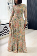Vestido largo Verve Floral Butterfly Bloom