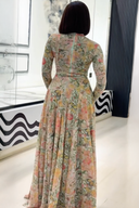 Vestido Maxi Verve Floral Butterfly Bloom