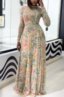 Vestido largo Verve Floral Butterfly Bloom