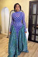 Mermaid Scale Maxi Dress