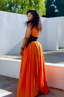 Vestido Maxi Llama del Atardecer