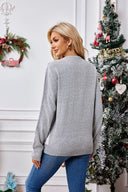 Jule rensdyr broderi strikket sweater